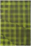 Cheryl Donegan; Untitled (olive and yellow green) 2013; acrylic on jute; 36 x 24 in.